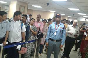 security guard of pvs on duty in a bank 2